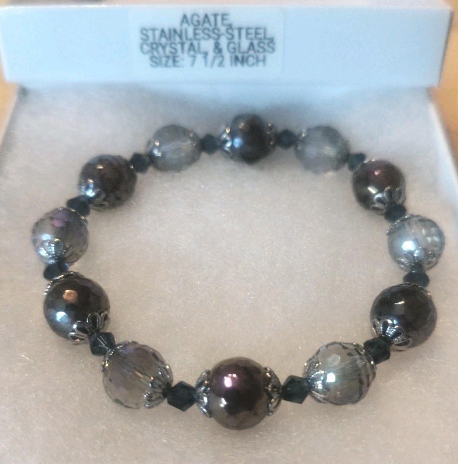 Midnight Spark Bracelet Handmade