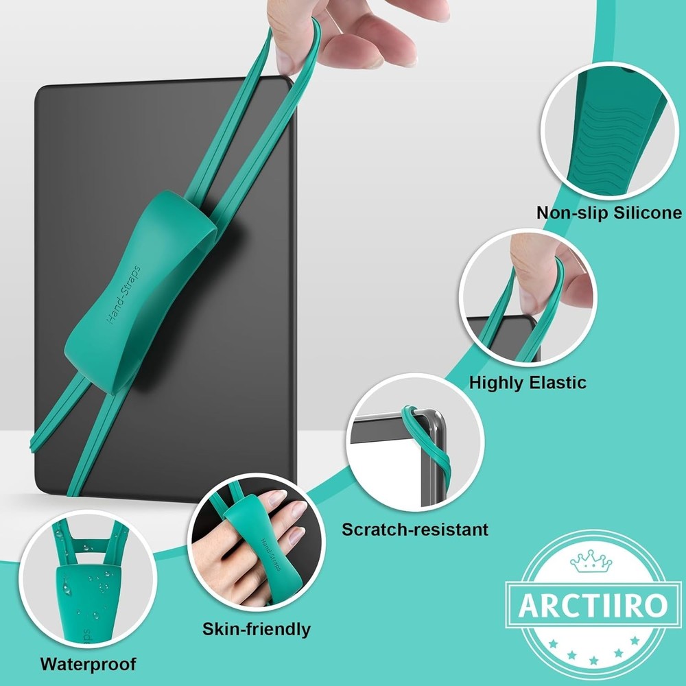 2 Pack Comfortable Hand Strap for Kindle and Tablets, Accessories Jade