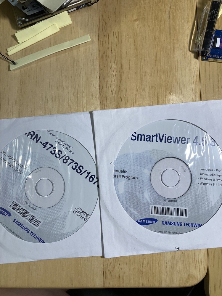 Samsung Techwin Smart viewer 4.5.3 Install Software & Instruction SRN 473N 873N