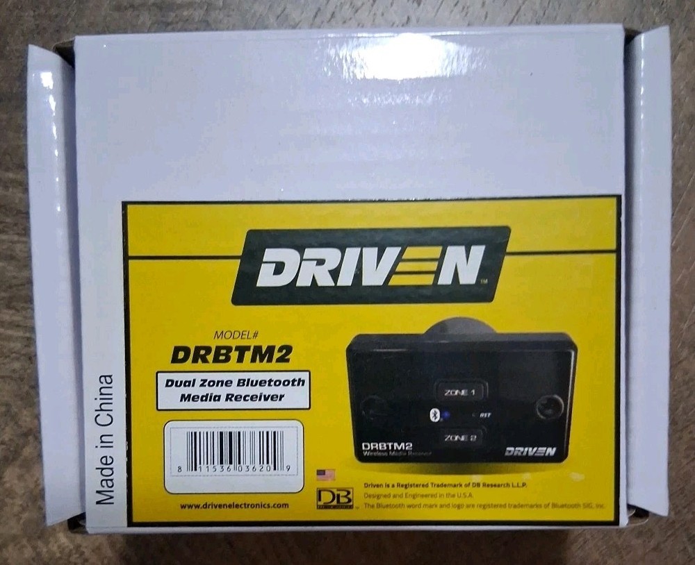 Driven Dual Zone Bluetooth-Wireless Media Receiver [DRBTM2]