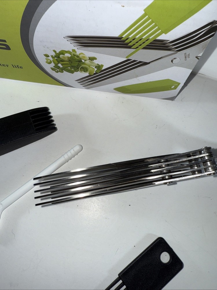 Herb Scissors Kitchen Utensil Cutting IOB