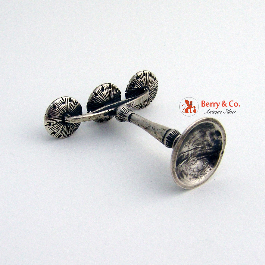 800 Silver Miniature Candelabrum 1900