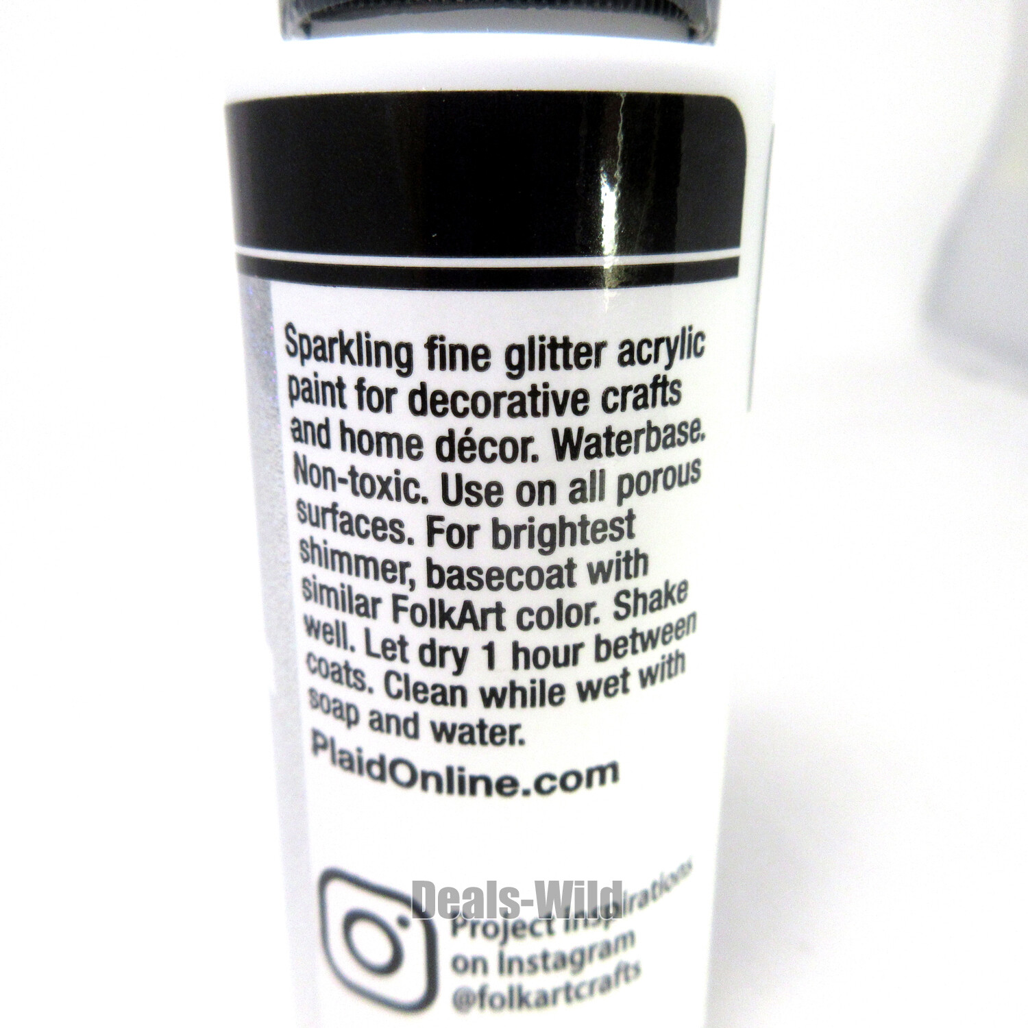1 Metallic or Extreme Glitter Acrylic Paint FolkArt 2oz Folk Art Shiny Paints