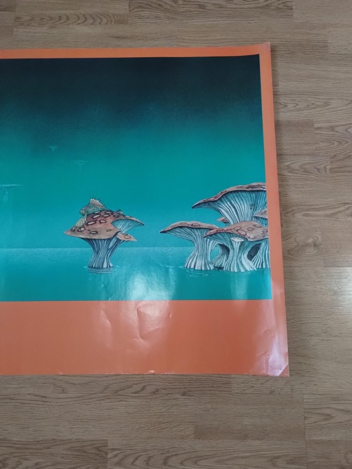 RARE 1973 Fish Yessongs 4 Roger Dean Cover Art Big-O Poster England Psychedelic