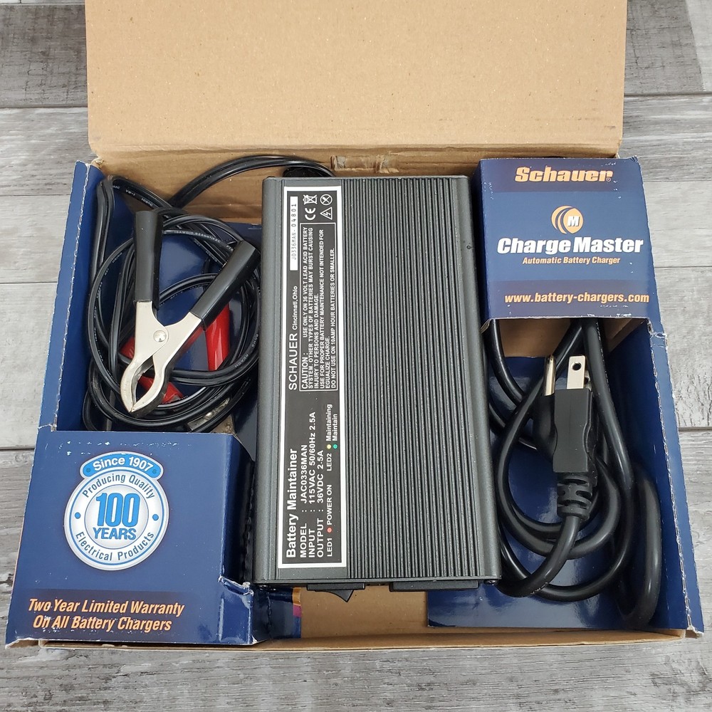 Schauer Charge Master Automatic Battery Charger JAC0336MAN