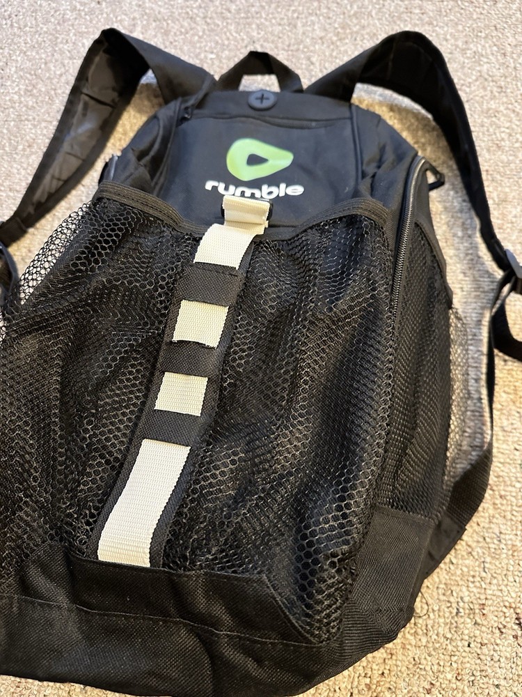 RUMBLE Branded Promotional Backpack Rumble.com