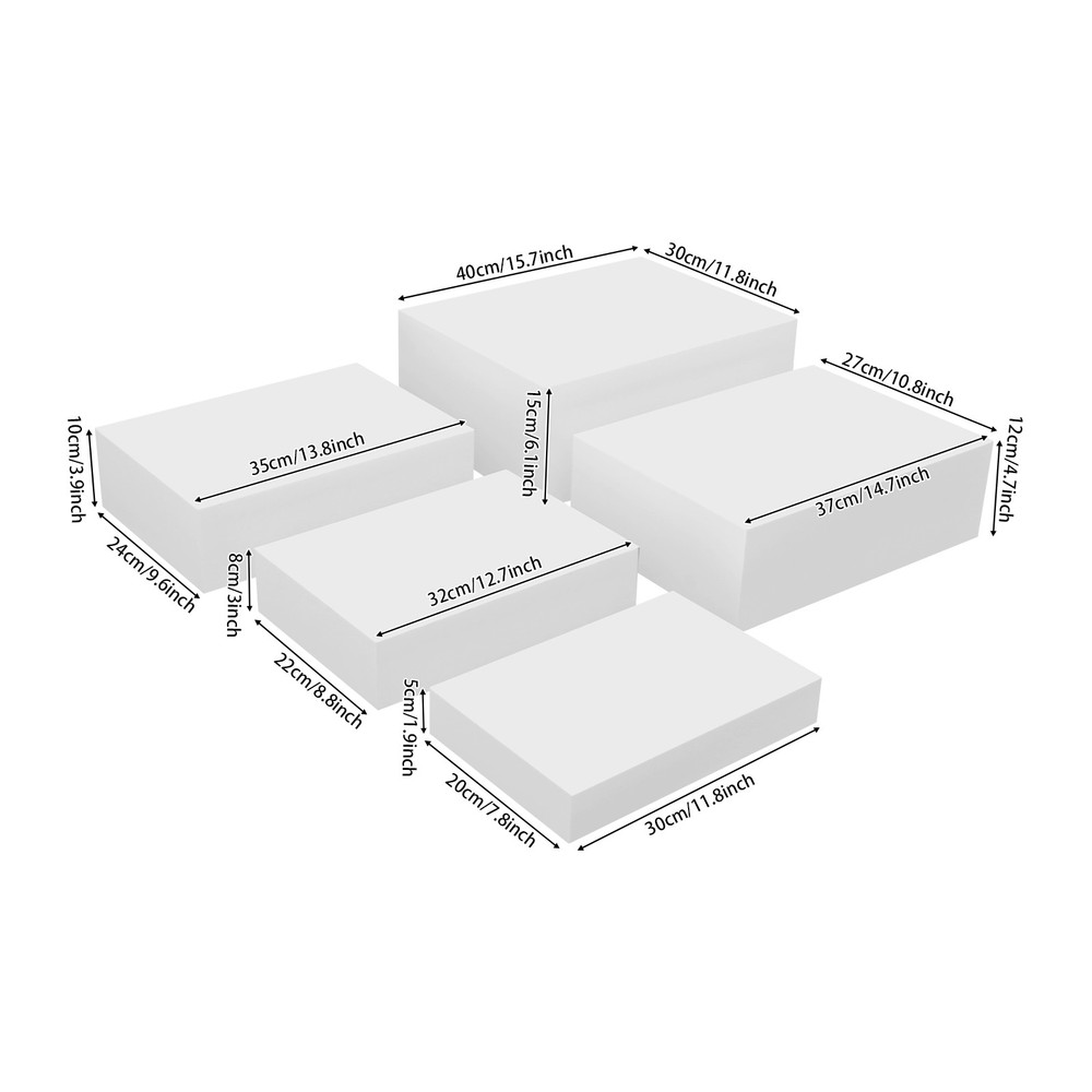 5PCS Buffet Risers Food Risers for Buffet Table Display Stand for Catering De.
