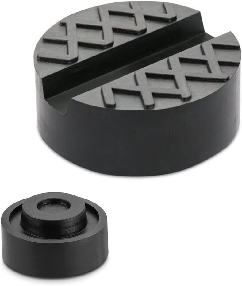 Universal Rubber Jack Pad Adapter 2-Pack for Vehicle Protection & Stability