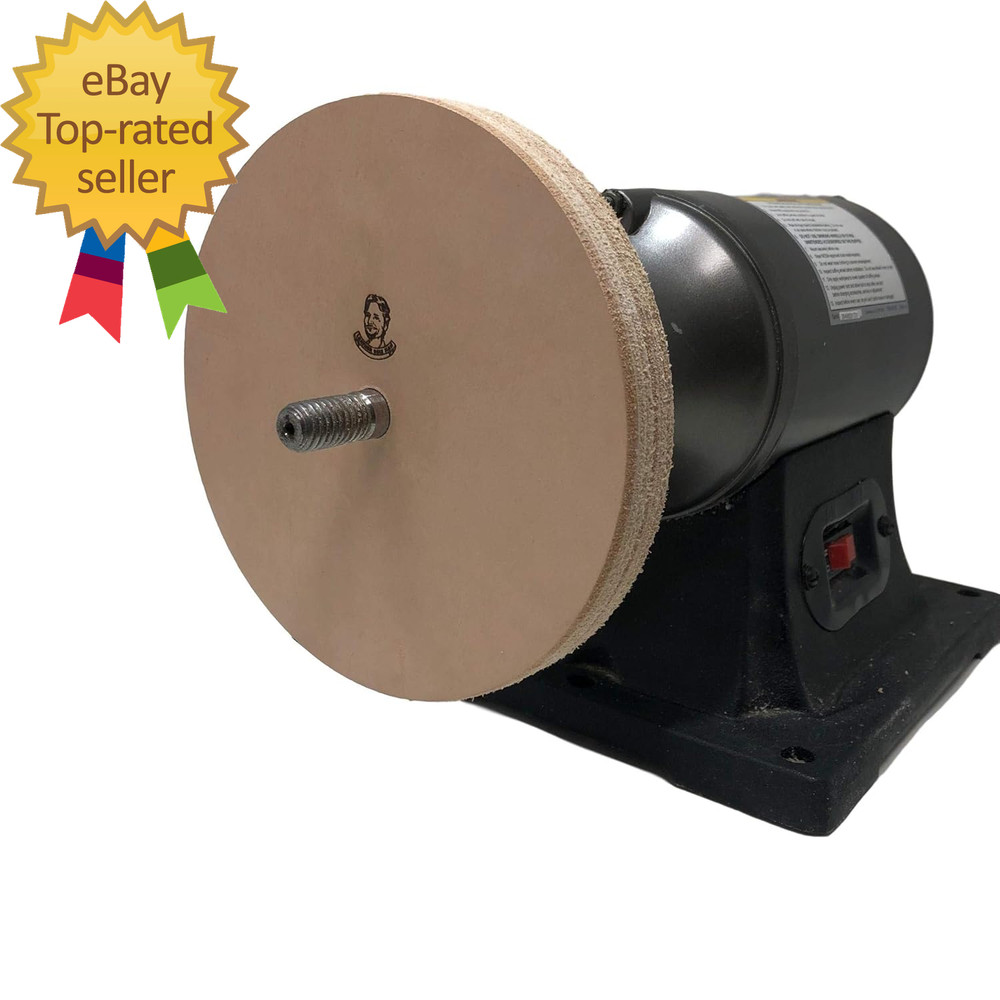6" (3/4" Width) Leather Honing/Stropping Wheel Fits 1/2" Arbor Buffing