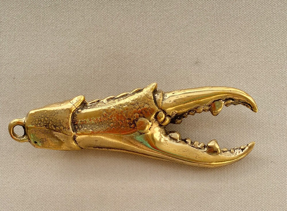 CRAB claw shaped beer Bottle Opener solid polished heavy 100 % brass hollow