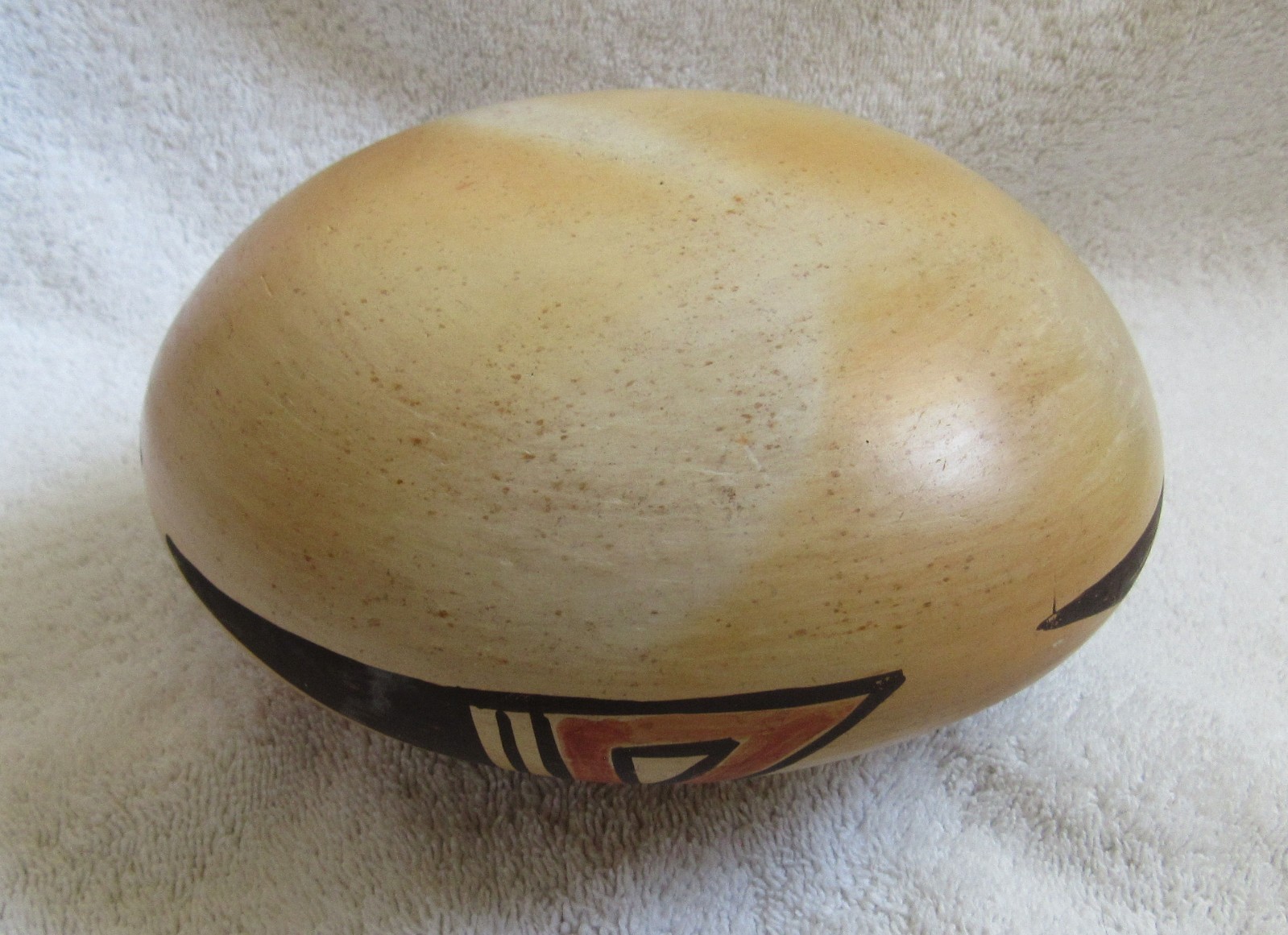 Antique Hopi Indian Nampeyo Style Sikyatki Revival Design Art Pottery Bowl Vase