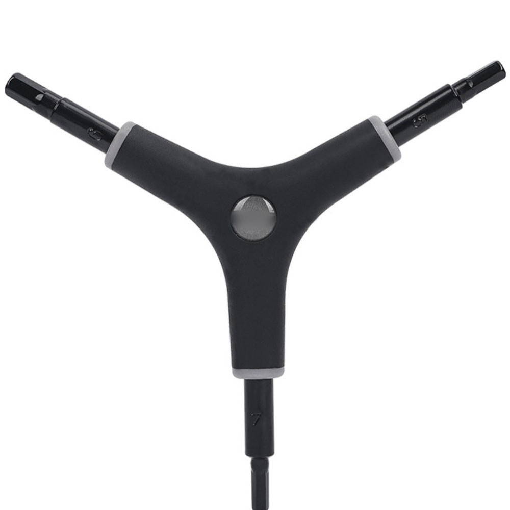 Multi Function 3 Way Y Shaped Wrench Lightweight Alloy Steel Cycling Tool