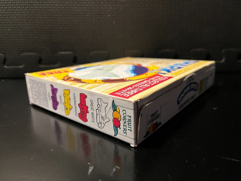 1990 Shark Bites Fruit Snacks (glow in the da) - Replacement novelty display box
