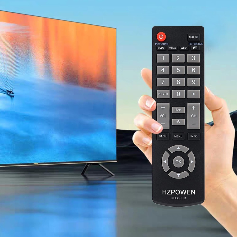 Universal Remote Control for All Emerson TV Black