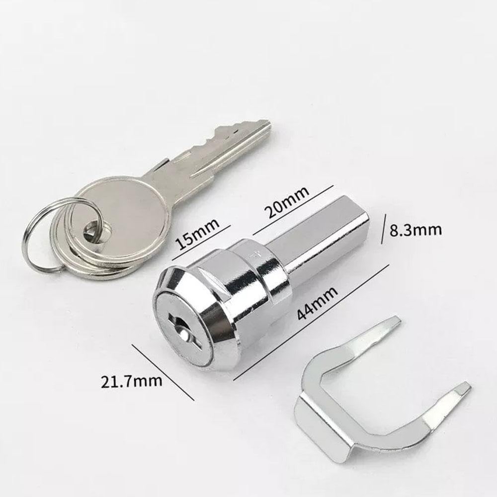A Set Silver Universal Stainless Toolbox Lock, Lock Iron Cabinet 2