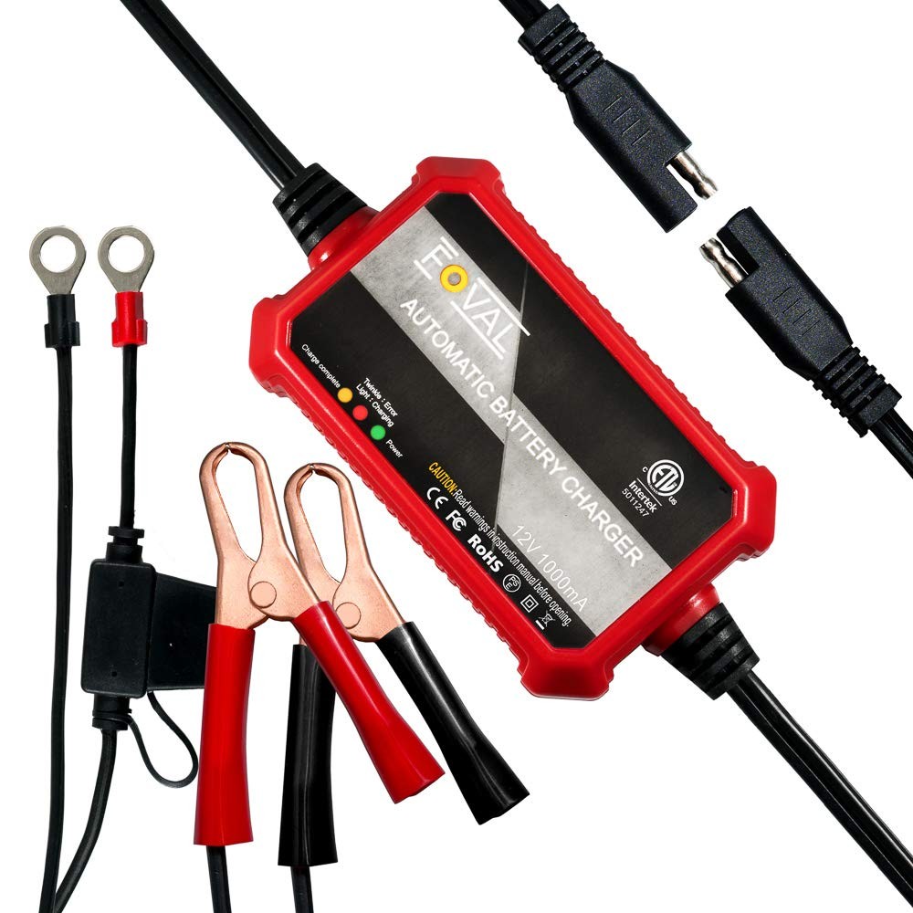 Automatic 12V Battery Charger 1000mA  Smart Trickle Charging Solution