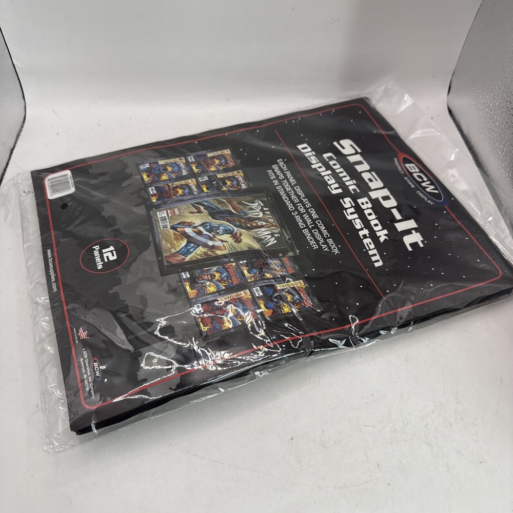 BCW Snap-It Comic Book Display System 12ct Fits in 3- Ring Binder