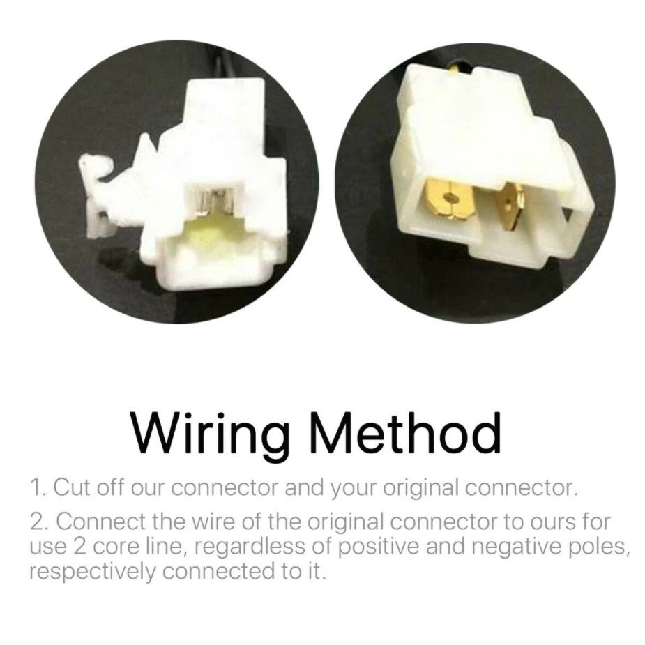 2Pack Universal Auto Car Seat Belt Buckle Socket Plug Connector W/ Warning Cable