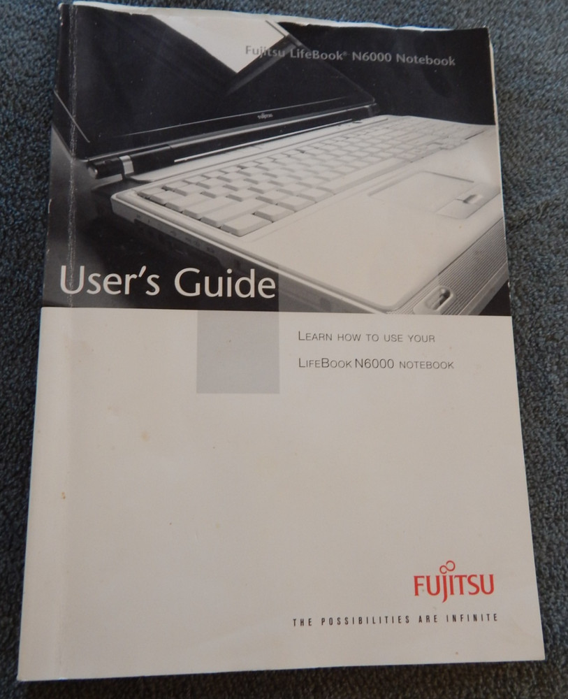 User Manuals & Software CDs for FUJITSU LIFEBOOK N6000 Notebook Computer