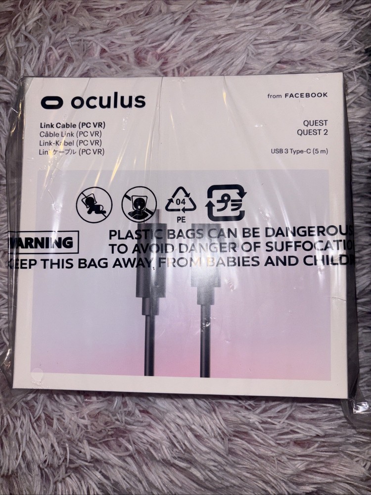 Oculus Meta Quest Link Cable Virtual Reality Headset USB Official