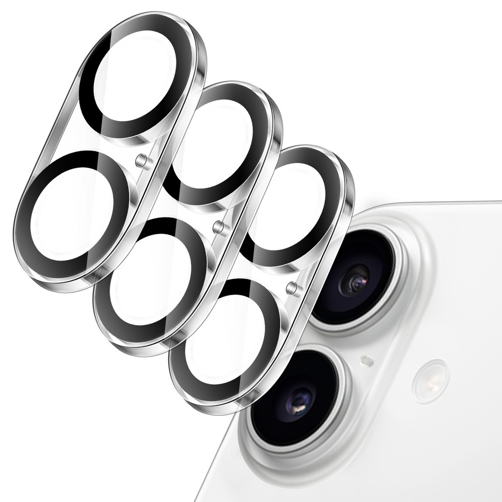 Camera Lens Protector for iPhone 16 6.1-Inch and iPhone 16 Plus 6.7-Inch, 3-Pack