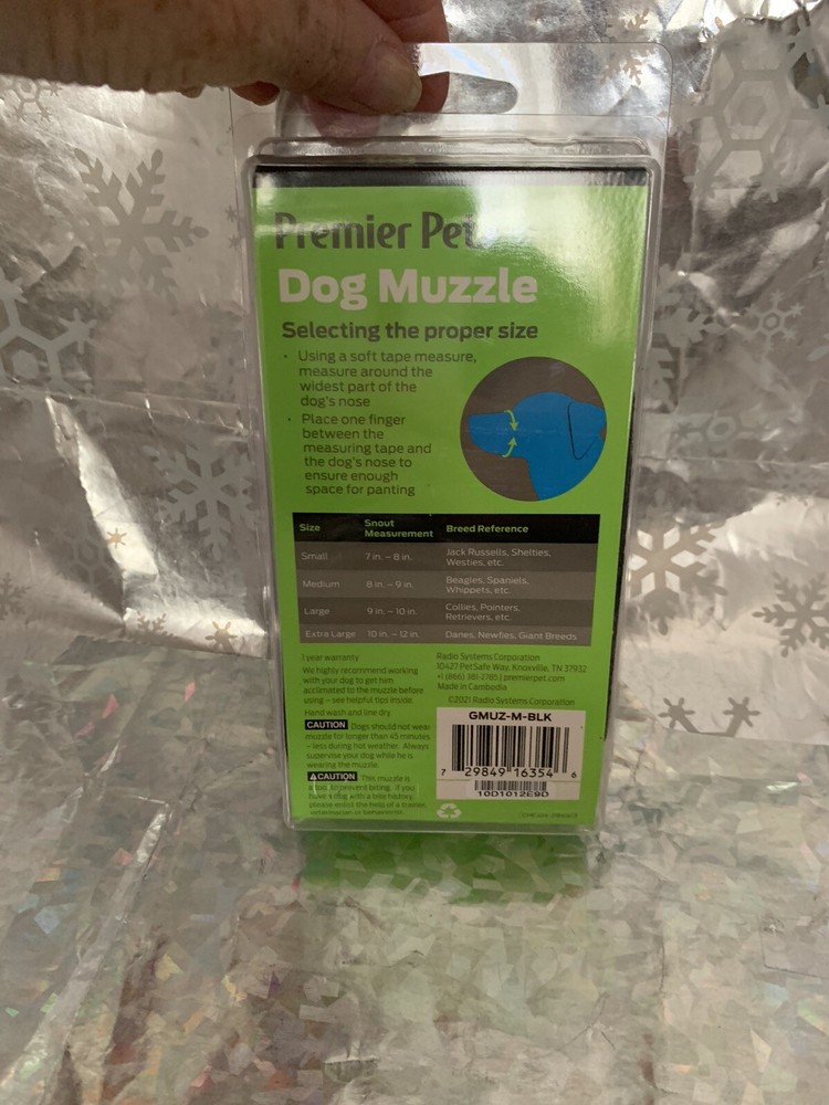 ❤️Premier Pet Dog Muzzle for Medium Dogs-Allows Panting-Adjustable NIP