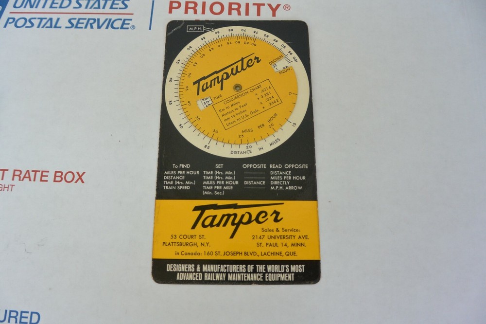 VINTAGE TAMPER TAMPUTER RAILROADER CONVERSION GAGE W SLEVE