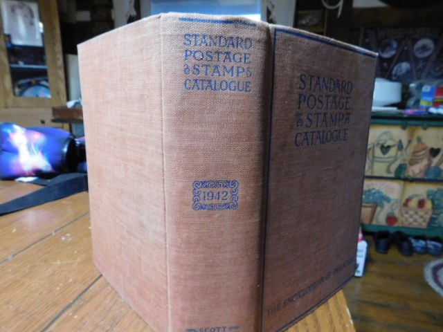 Standard Postage Stamp Catalogue 1942 book stamps collector's estate vintage
