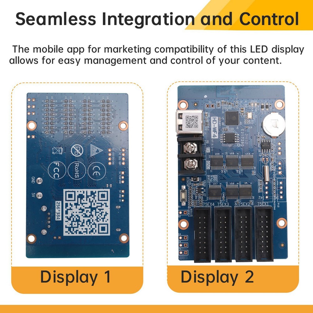 -WF4 Full Color RGB HUB75 Controller LED Display Screen Pixel Animation LED7876