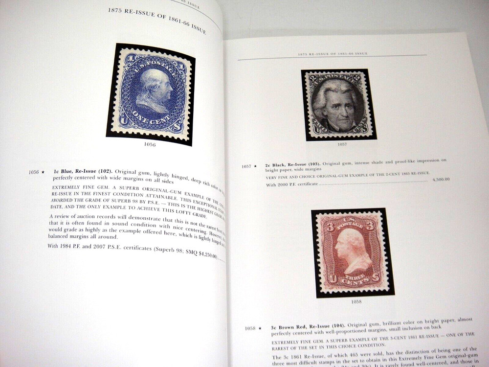 Siegel Stamp Auction Catalog John Odeneal Collection 1847 Issue Inverts 2007