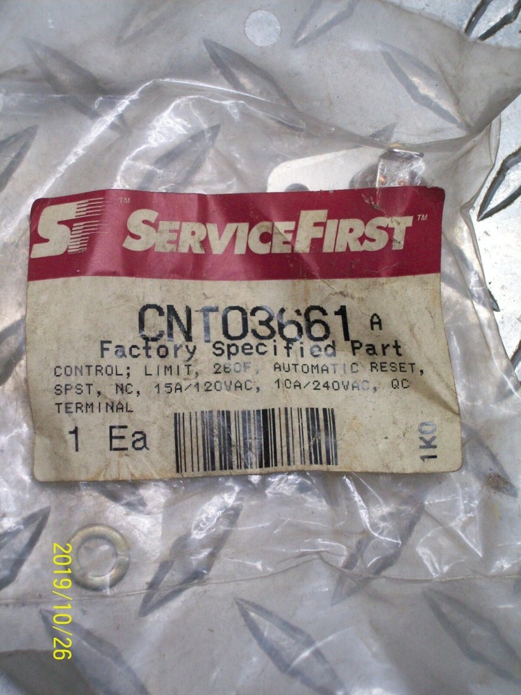 SERVICE FIRST CNT03661 LIMIT CONTROL
