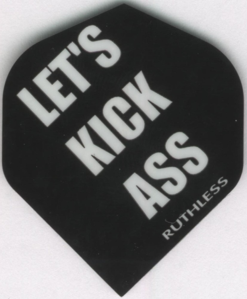 "Let's Kick Ass" Dart Flights: 3 per set