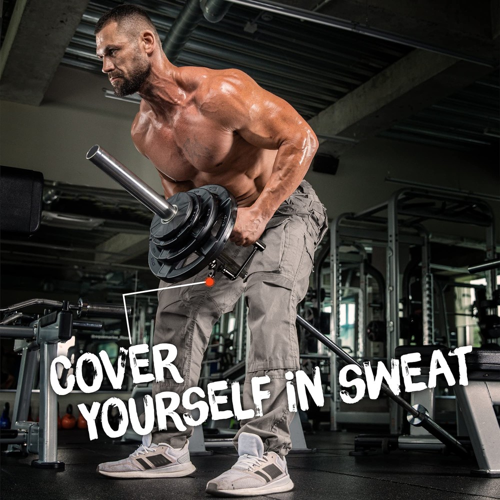 Double D Row Handle Cable Attachment for Weight Workout Cable Machine Home Gym