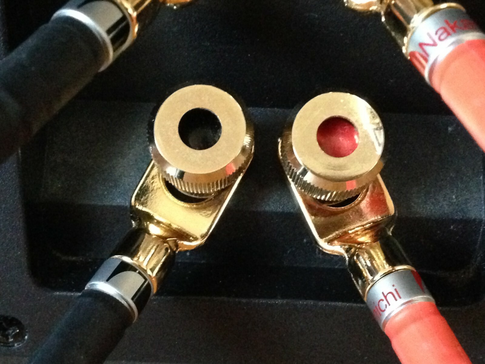 Pair Mogami Audiophile Bi Wire Speaker Jumper Cables Spade to Spade