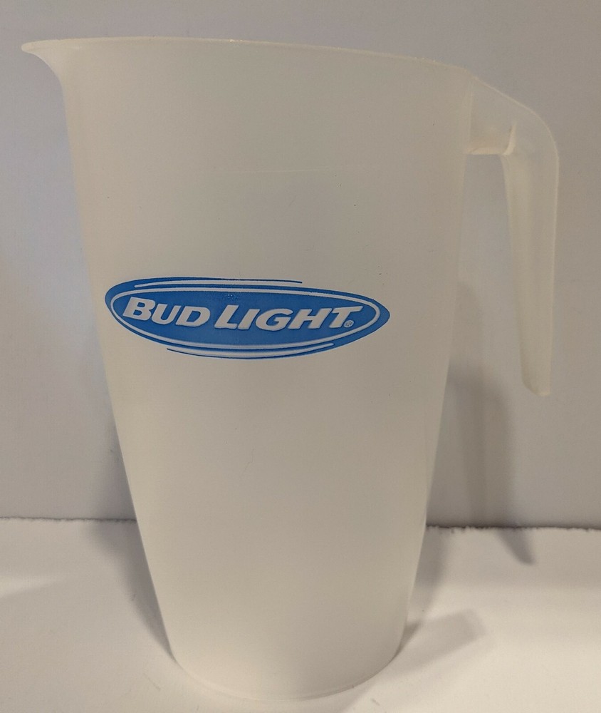Vintage Plastic Bud Light Beer Serving Pitcher Large New