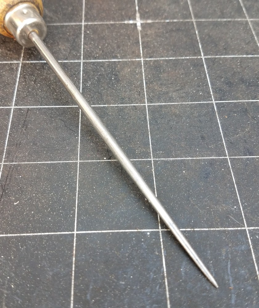 Vintage Rustic 8 Inch Ice Pick, Scratch Awl