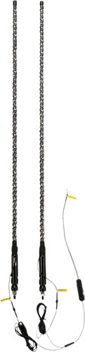 Moose Black 4ft LED Whip Light Rod Pair