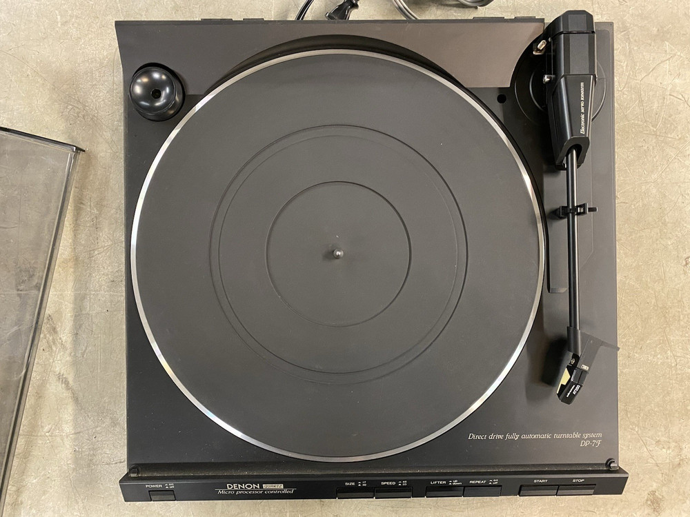 Denon DP-7F Quartz Full Automatic Direct Drive Turntable - SHOWN WORKING