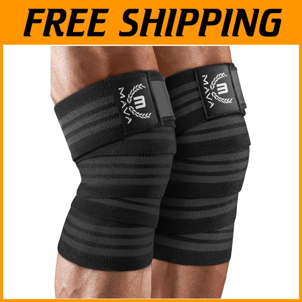 Weightlifting Knee Straps | Compression & Elastic Support