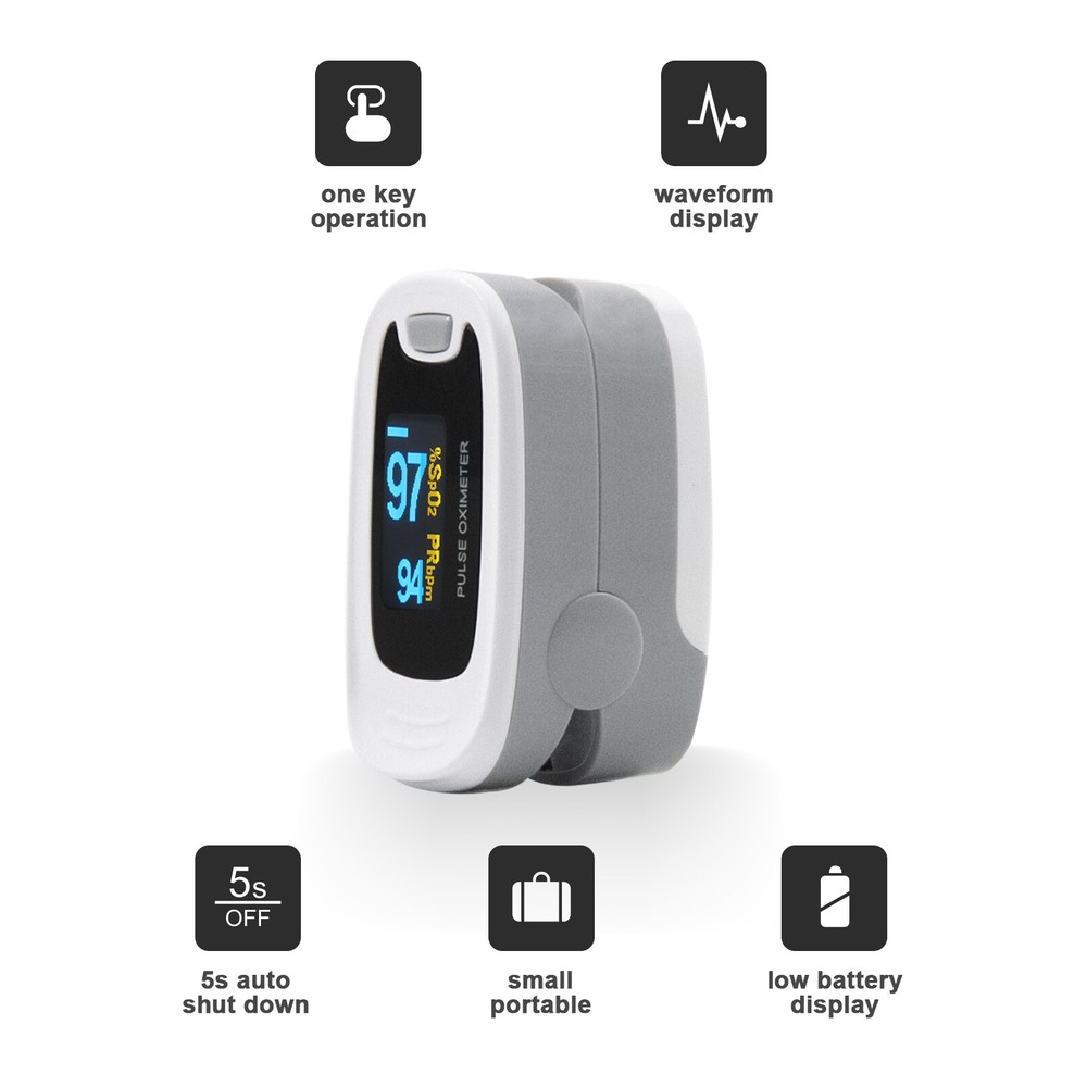 TFT Oximeter Finger Pulse Oximeter Digital Oxygen Meter Clip Spo2 Pr Sensor OLED