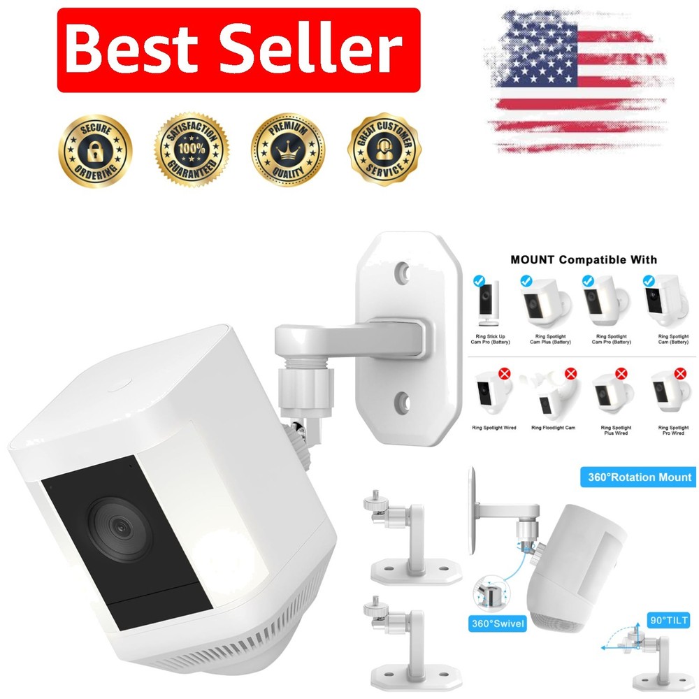 Sturdy 2-Pack Wall Mount for Ring Spotlight Cams - Easy Install &  Build