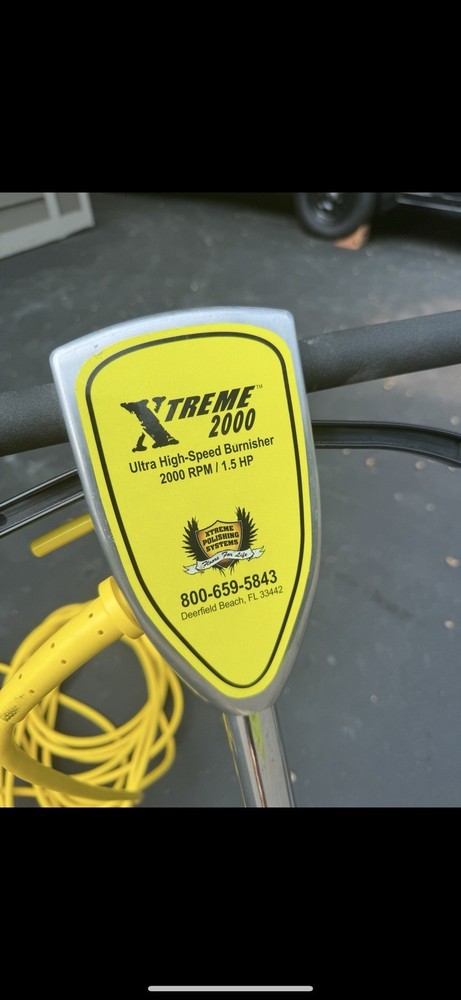 Concrete burnisher 2000 RPM