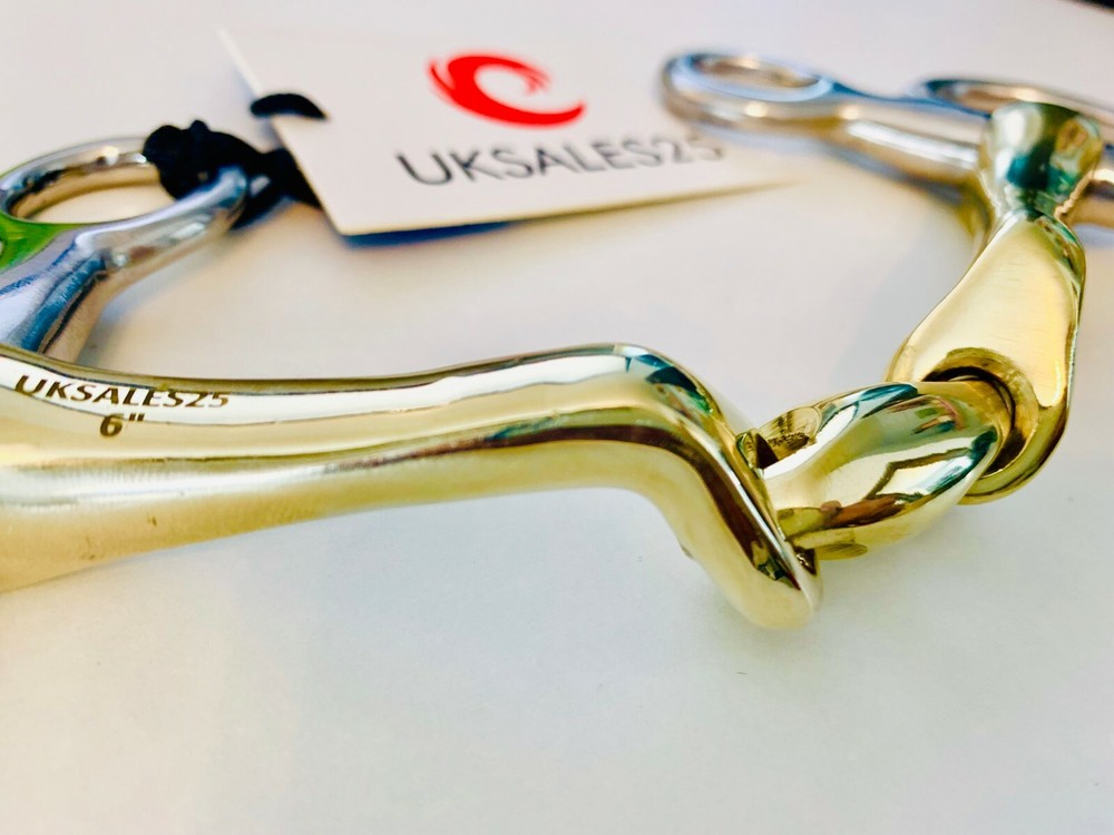 Hanging Cheek Snaffle Bit Verbindend Angled (UKSALES25®) *SAME DAY DISPATCH*