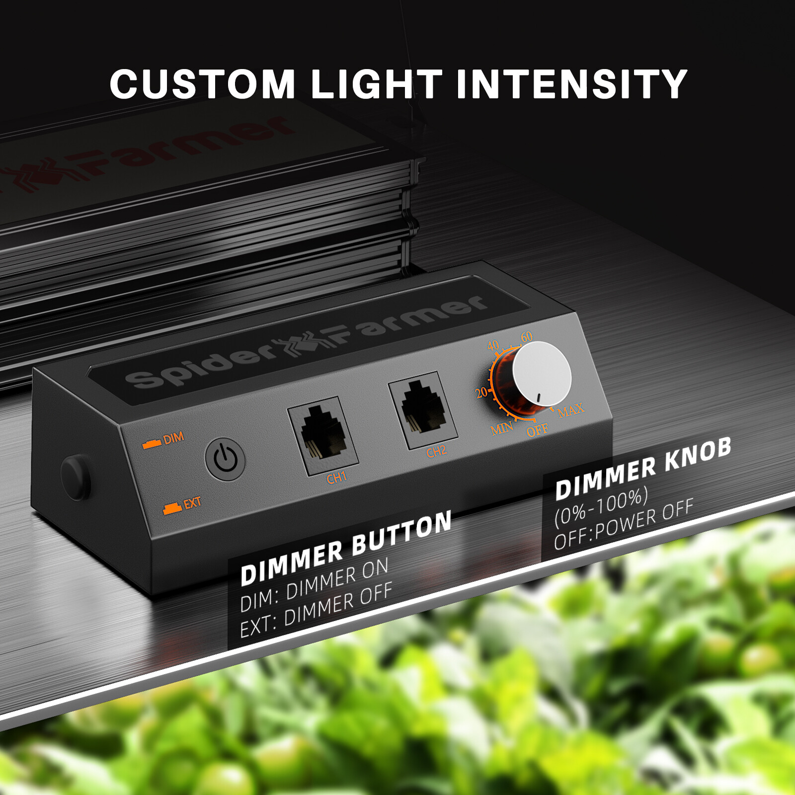 Spider Farmer SF1000EVO LED Grow Light 100W Full Spectrum for 2x2 Grow Tent Kits