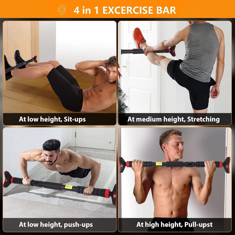 Pull up Bar, Adjustable Strength Training Bars without Screw, Adjustable Width C
