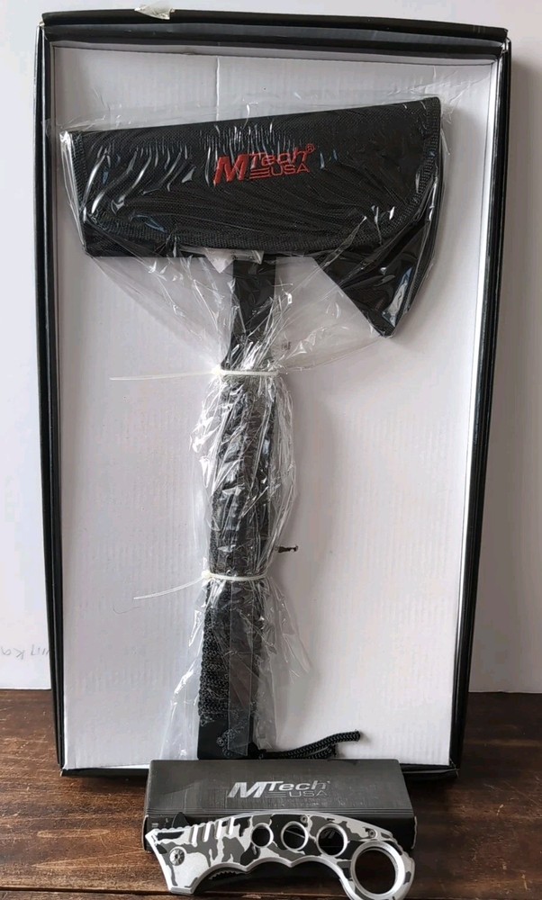 MTech  Tactical Tomahawk MT-AXE8B And MT-758DW Lock Blade Knife