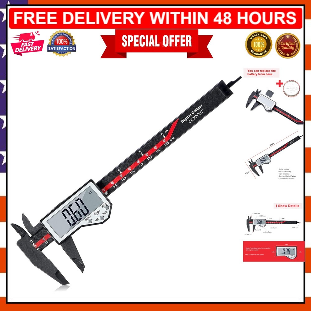 Precision Digital Caliper 0-6