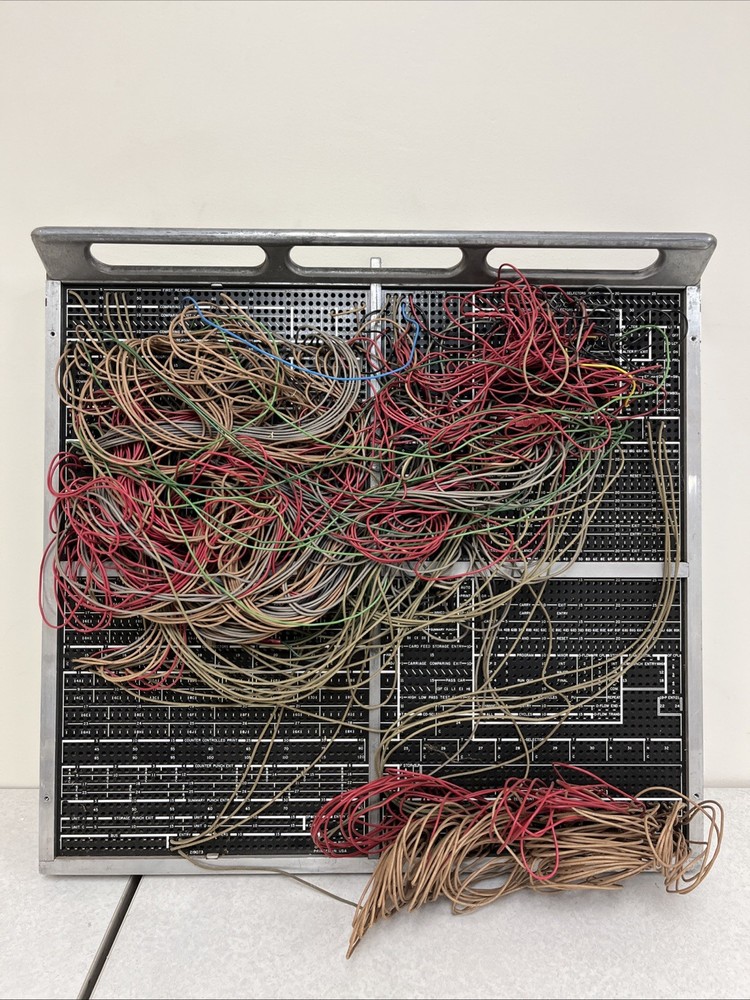 Vintage IBM 910 Plugboard Panel Control Board.