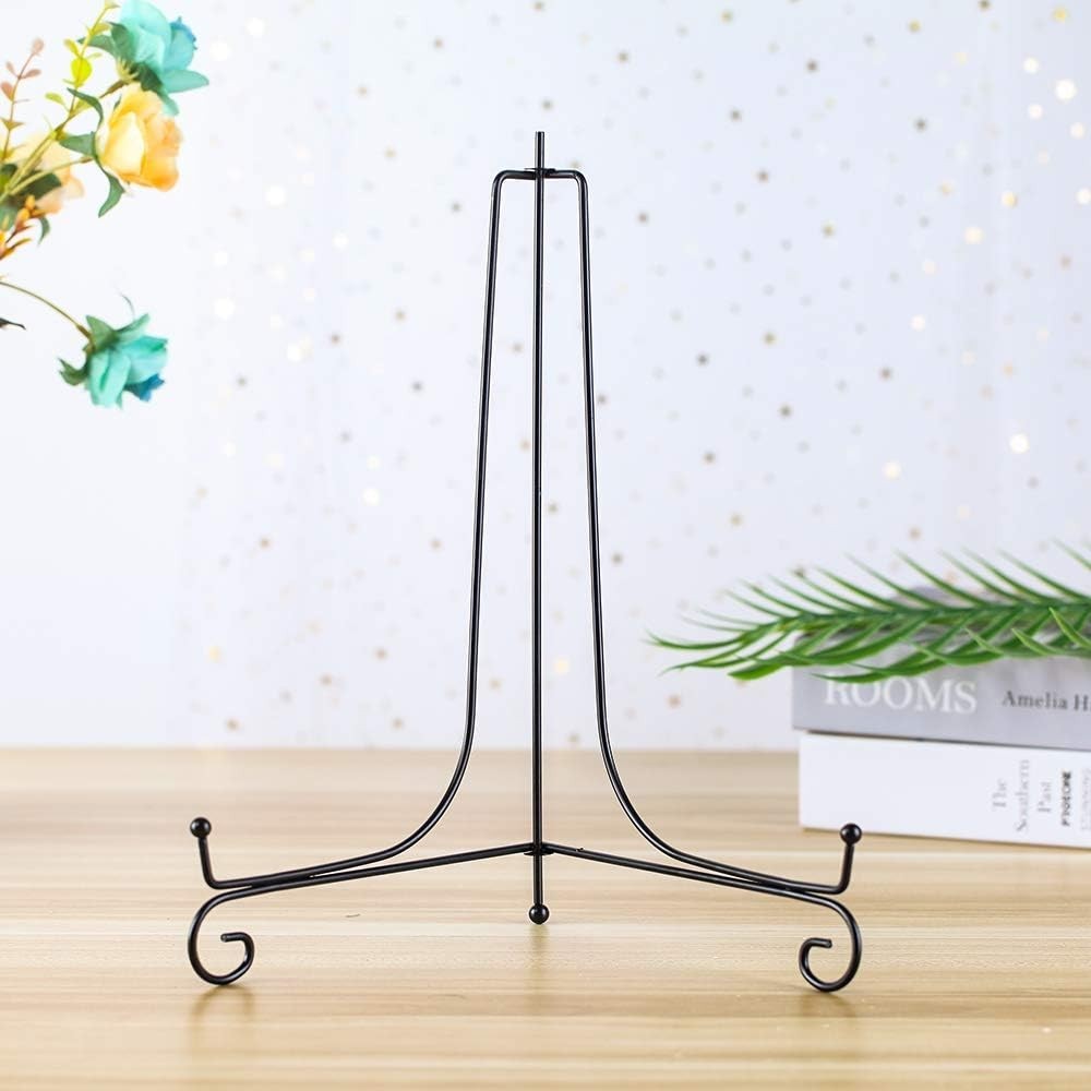 Compact & Adjustable 4 Pack Iron Display Stands - 12 Inch Multi-Purpose Holders