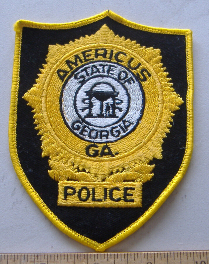 AMERICUS  GEORGIA  POLICE FABRIC   PATCH